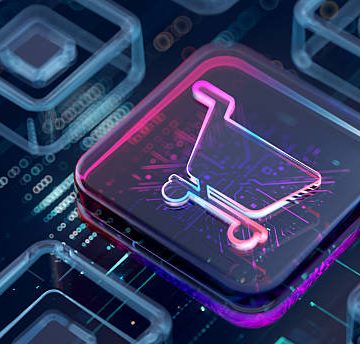 Digital background depicting innovative technologies